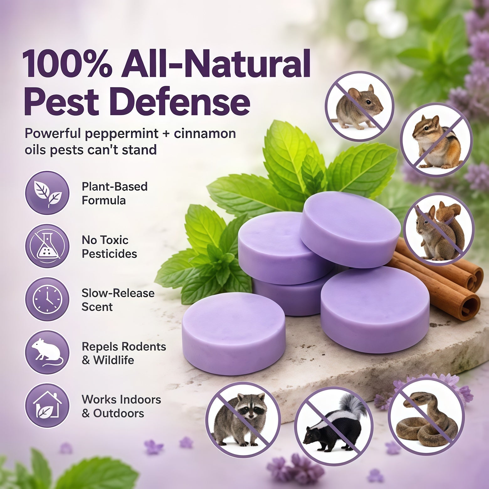 Natural Pest & Rodent Repellent Pucks
