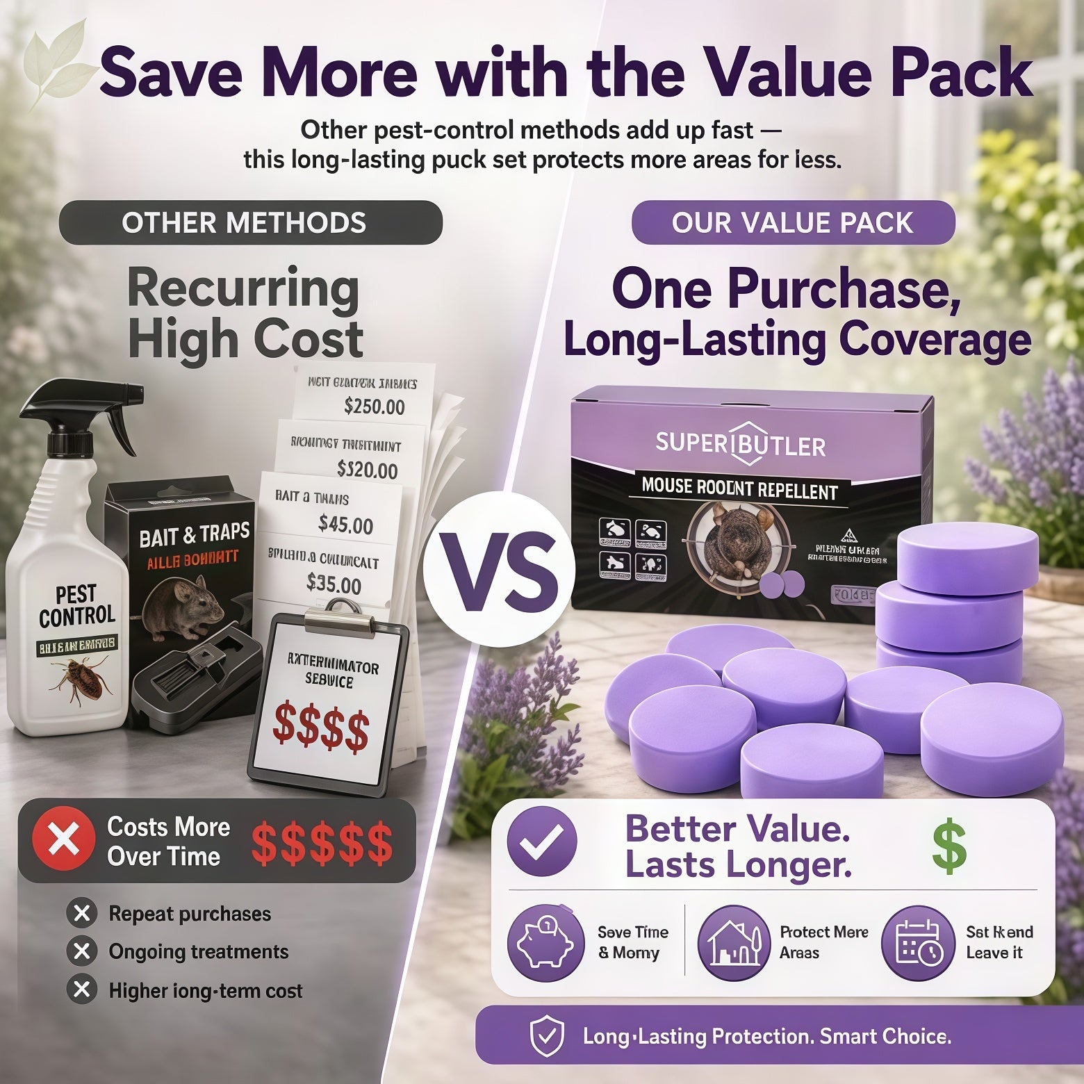 Natural Pest & Rodent Repellent Pucks