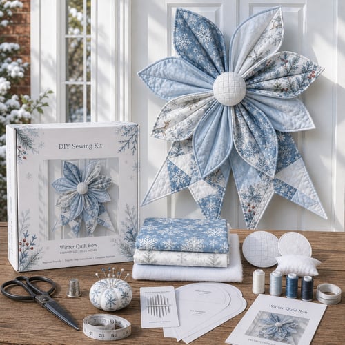 🎀 Oversized Quilted Bow Sewing Kit